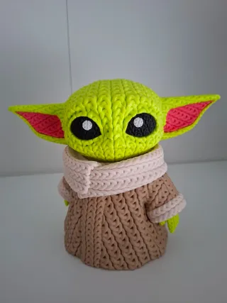 Baby Yoda Crochet Impresion 3d