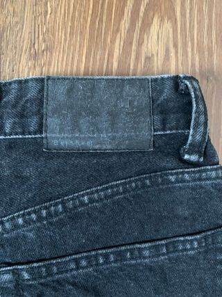 Frayed Denim Short Bershka Black 36/S