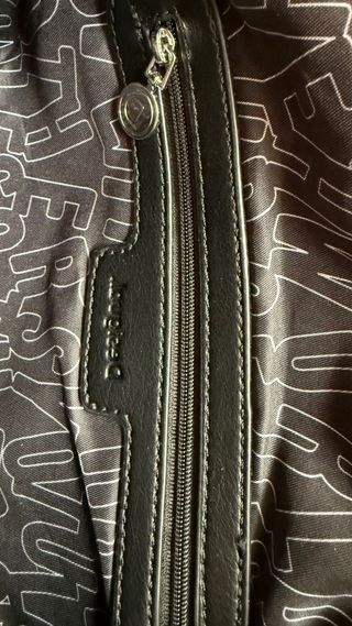 Mochila Desigual Original Negra y Blanca.