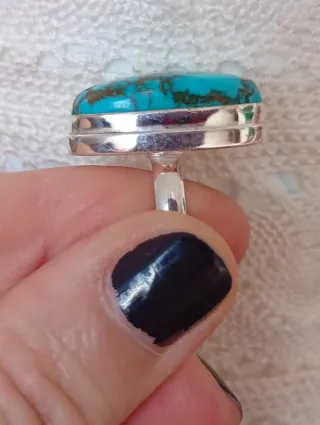 Anillo Plata y Turquesa