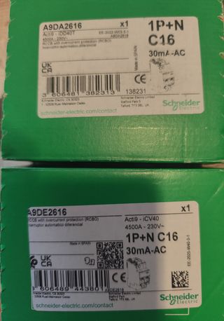 2x Dpn vigi Diferenciales Schneider A9DA2616