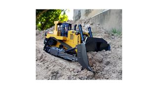 excavadora+camión Huina1553+bulldozer Huina 1554RC