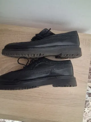 Scarpe stringate nere mocassini Donna freetime 36