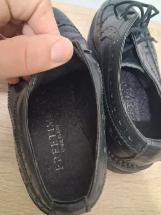 Scarpe stringate nere mocassini Donna freetime 36