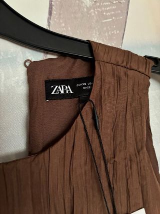 Conjunto falda midi y top Zara T.S etiqueta