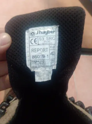 Botas de seguridad Shayber Talla 42
