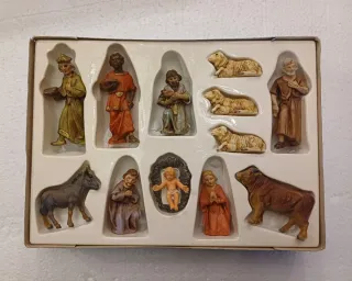Belén antiguo vintage figuras