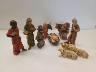 Belén antiguo vintage figuras