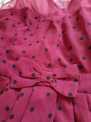 Vestido cóctel rojo lunares años 50