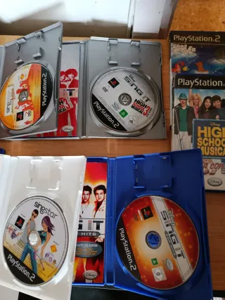 Lote 5 Juegos PS2 Singstar y High School Musical