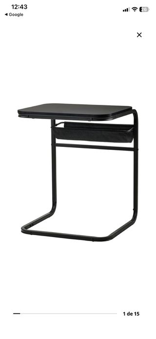 Pack 2 Mesas auxiliares Ikea negra modelo Olseröd.