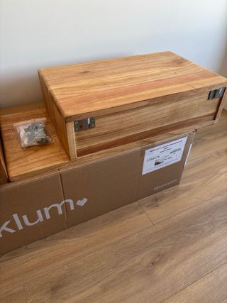 Mesitas de noche flotantes Sklum madera