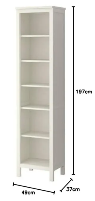 1 Vitrina + 2 Librerías Hemnes negras Ikea
