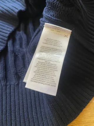 Maglione a trecce Polo Ralph Lauren zip Blu S