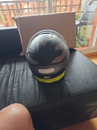 Casco Moto Origine Negro y Amarillo