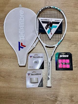 Raqueta Tenis Tecnifibre Tempo 265+ accesorios.