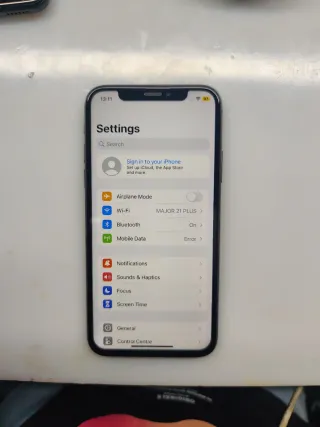 iPhone X Negro 79% de salud de la batería