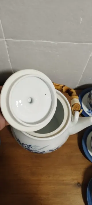Juego de té o café japonés de porcelana.