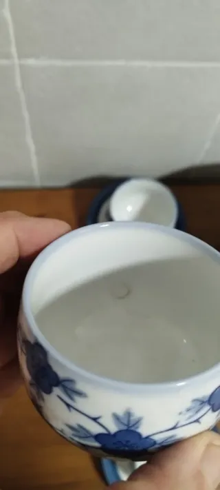 Juego de té o café japonés de porcelana.