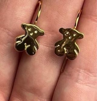 Pendientes Tous Oso Dorado  oro 18 k