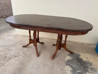 Mesa extensible de madera