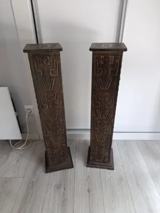Estanterías CD Madera Marrón (2 unidades)