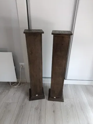 Estanterías CD Madera Marrón (2 unidades)