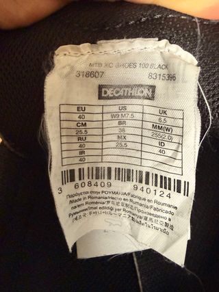 Zapatillas Ciclismo Rockrider Negras