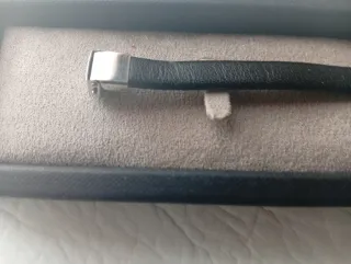 Pulsera Lotus Hombre Negra y Plata