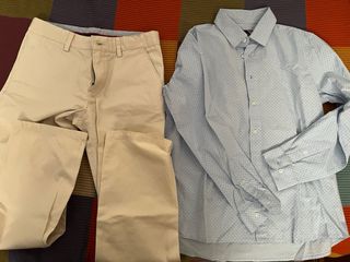 Conjunto Camisa y Pantalón Vestir Niño talla 9-10