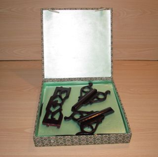 Cuadro vintage oriental china seda pájaros años 80