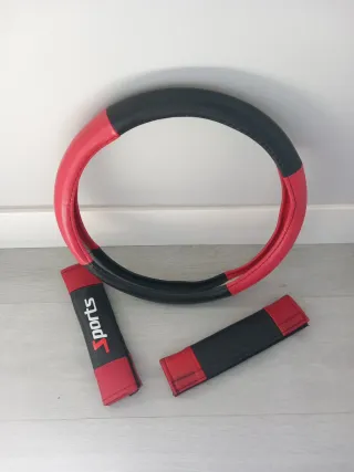 Funda Volante y Protectores Cinturón Coche