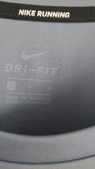 Camiseta Nike Running Azul/Gris