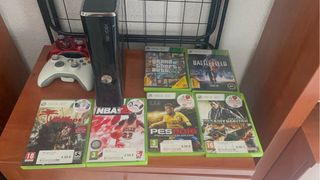 Xbox 360 + 2 mandos + 6 juegos