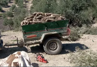 Remolque de leña