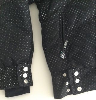 Chaqueta Roxy Negra con Lunares Plateados