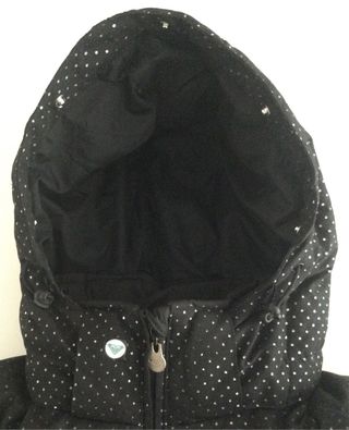 Chaqueta Roxy Negra con Lunares Plateados