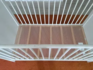 Cuna bebé madera blanca