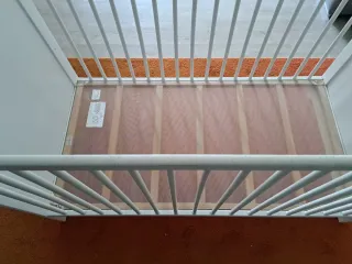 Cuna bebé madera blanca