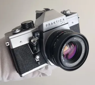PRAKTICA LTL Cámara analógica + FUNDA _IMPECABLE_