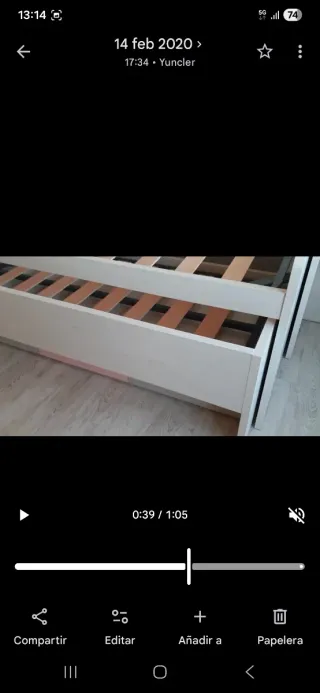 Cama juvenil con escritorio y cómoda