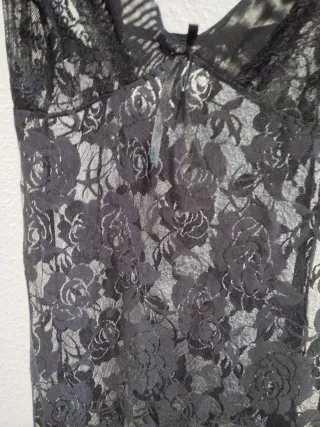 Camisón mujer encaje transparente