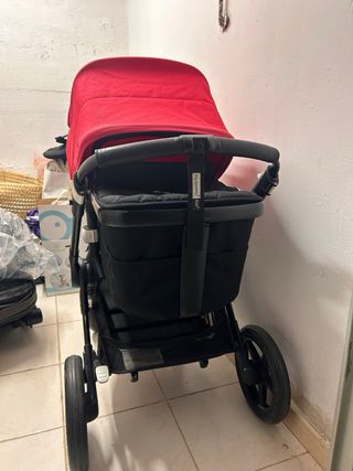 Bugaboo Fox 2 Silla de Paseo Negra y Roja