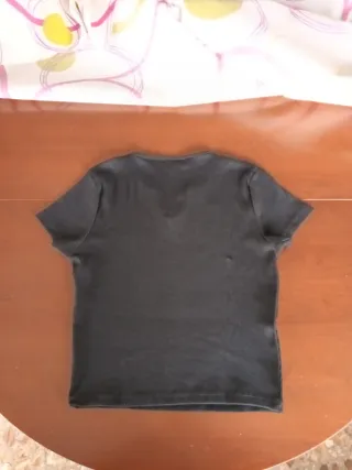 Camiseta corta Mango Teen Negra Talla M