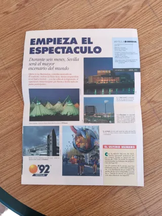 Lote 7 boletines Expo'92 Sevilla