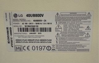 Televisor LG 40UB800V Ultra HD 4K