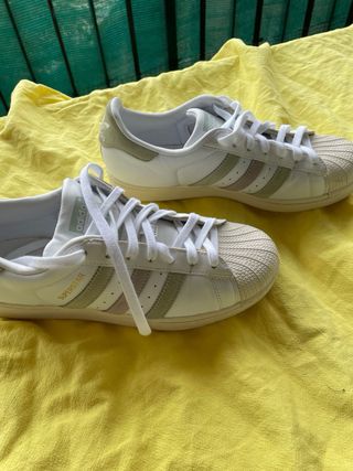 Zapatillas Adidas Superstar Blancas Talla 41 1/3