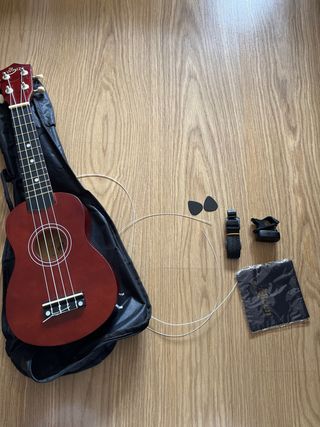 Ukelele color madera