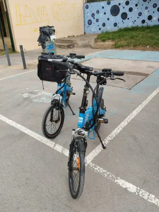 Bicicletas Eléctricas Plegables Azules