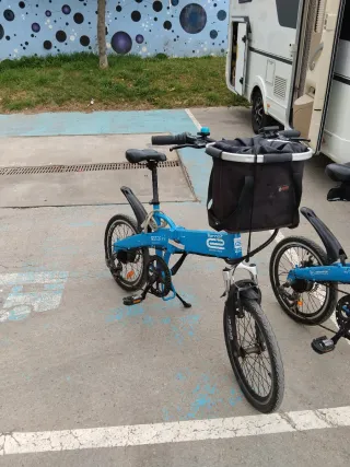 Bicicletas Eléctricas Plegables Azules